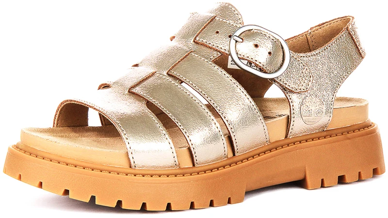 Timberland Clairemont Way Sandal A2Q1P In Gold For Women