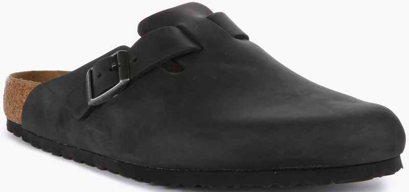 Birkenstock Boston BS In Black | Regular Fit