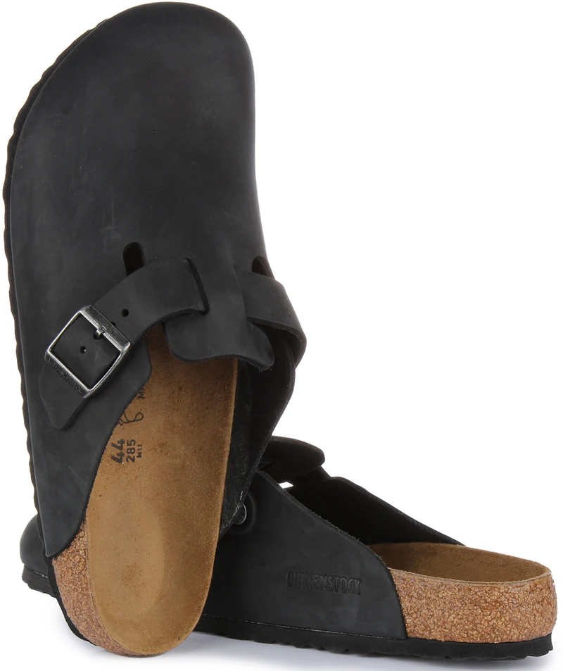 Birkenstock Boston BS In Black | Regular Fit