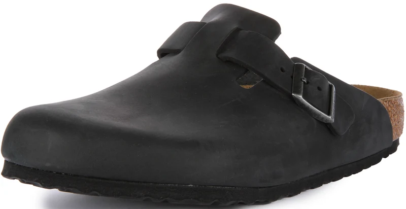 Birkenstock Boston BS In Black | Regular Fit