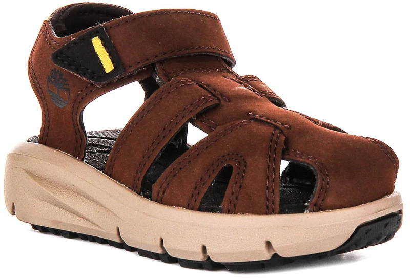 Timberland Motion Dune Sandal In Dark Brown For Toddler