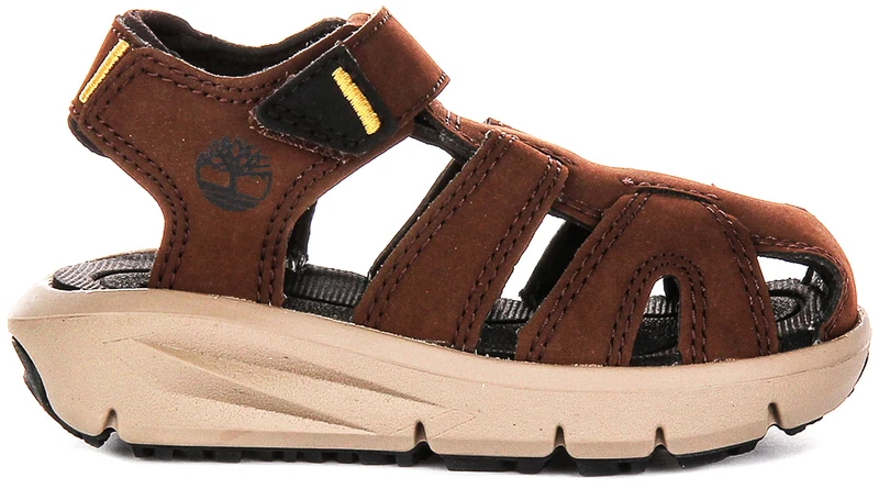 Timberland Motion Dune Sandal In Dark Brown For Toddler