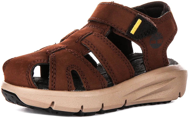 Timberland Motion Dune Sandal In Dark Brown For Toddler