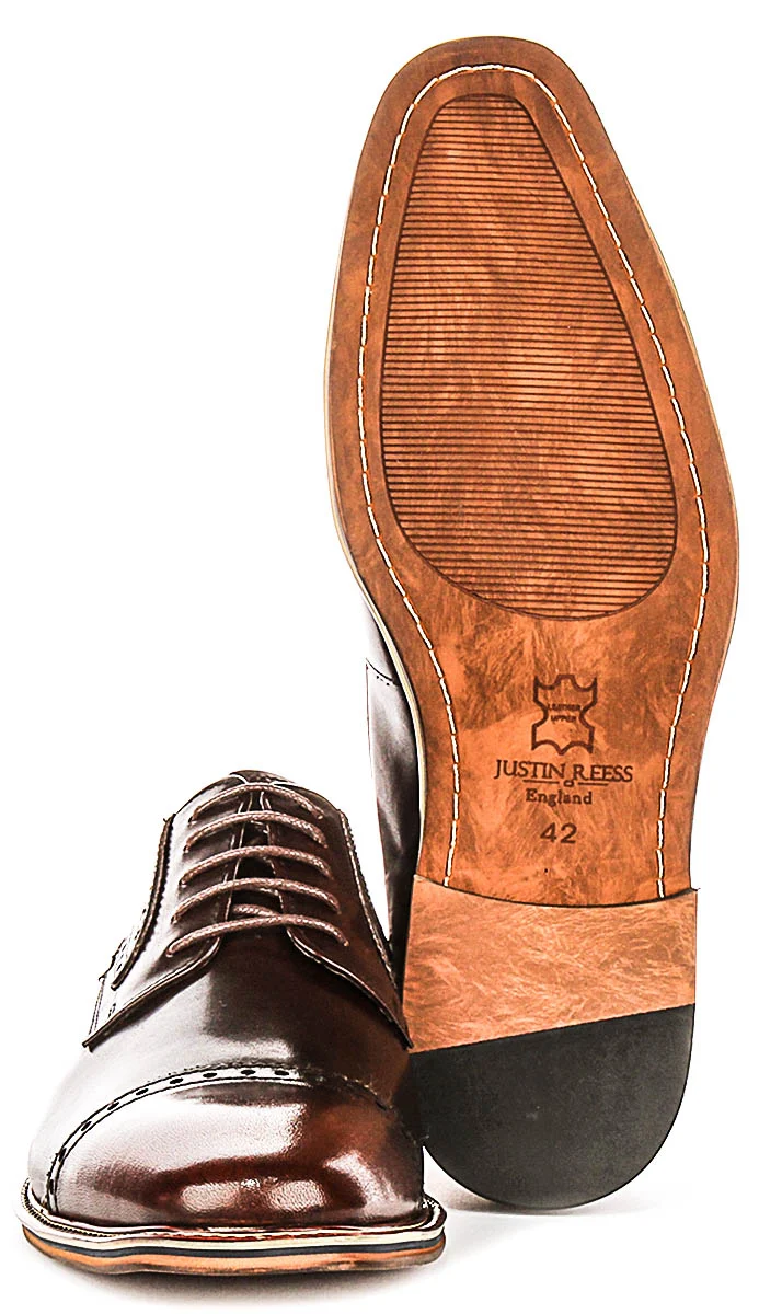 Justinreess England Jenson In Dark Brown For Men