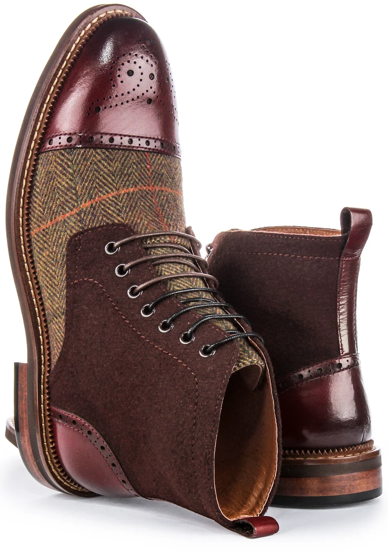 Justinreess England Lennox In Wine For Men