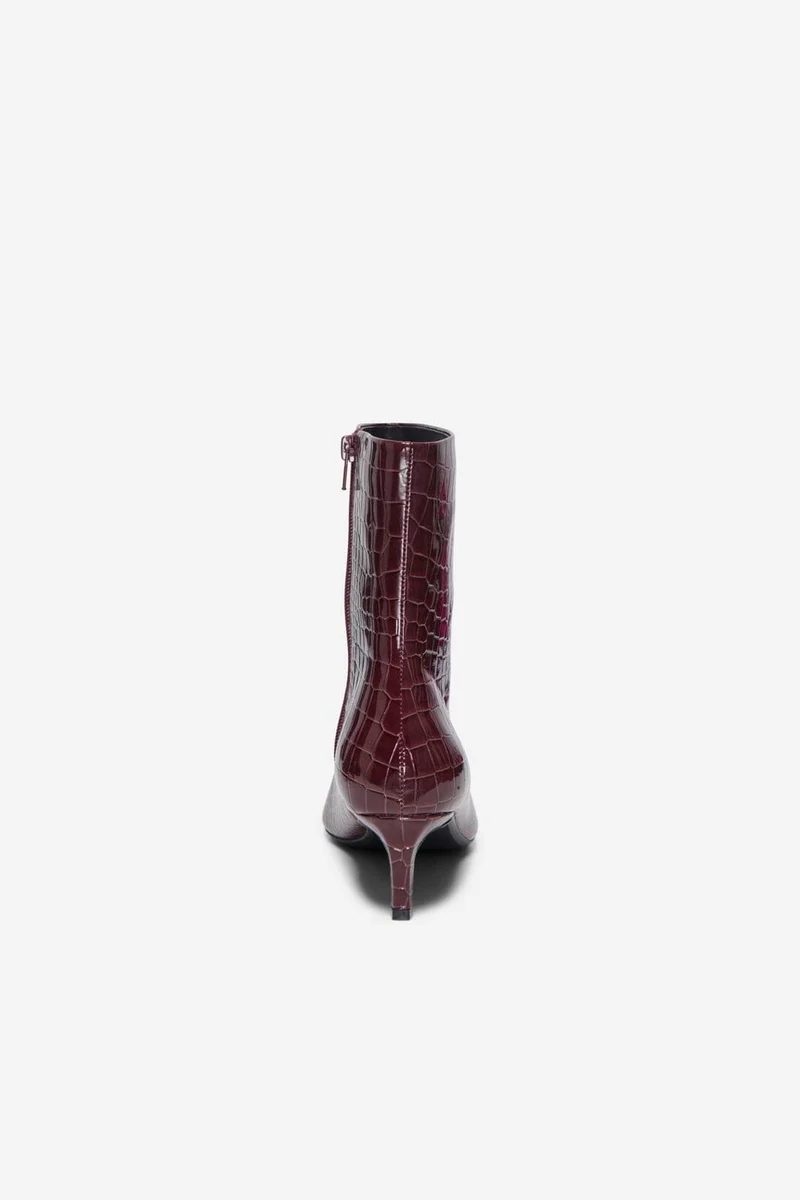 Only Shoes - Onlbrixton-2 Short Boot - 5078770 Fig Patent Croc