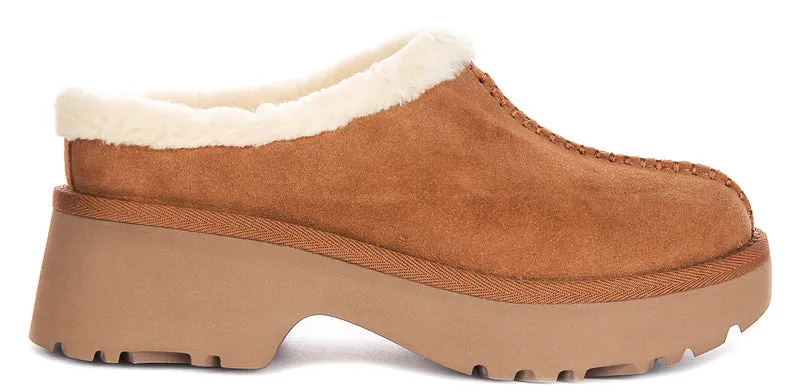 UGG New Height Cozy In Chestnut For Women