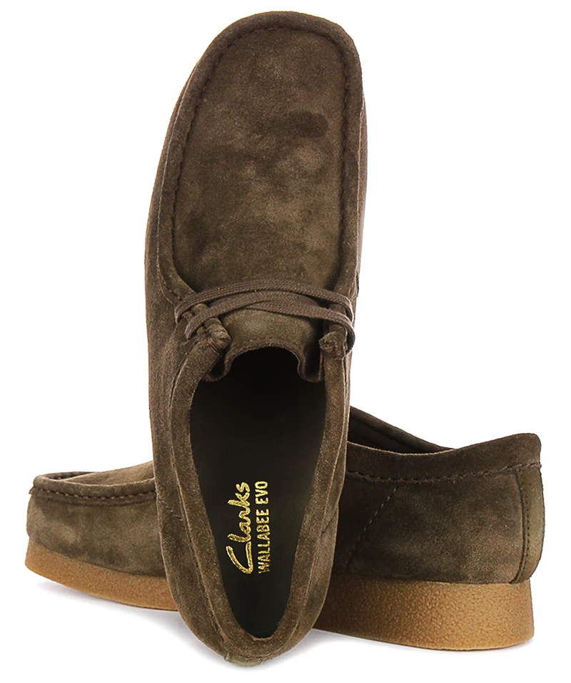 Clarks Wallabee Evo In Olive For Men