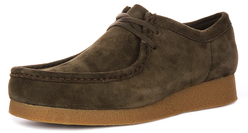Clarks Wallabee Evo In Olive For Men