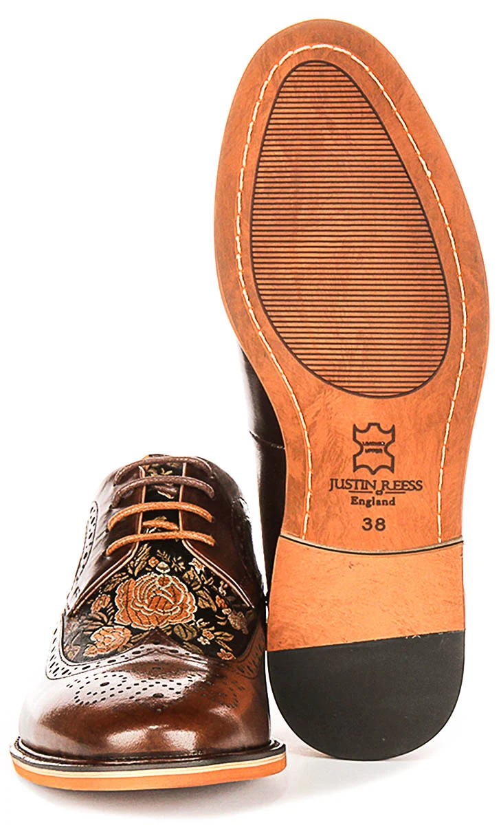 Justinreess England Ross In Dark Brown For Women