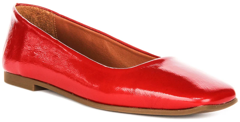 Justinreess England Giselle In Red Patent For Women