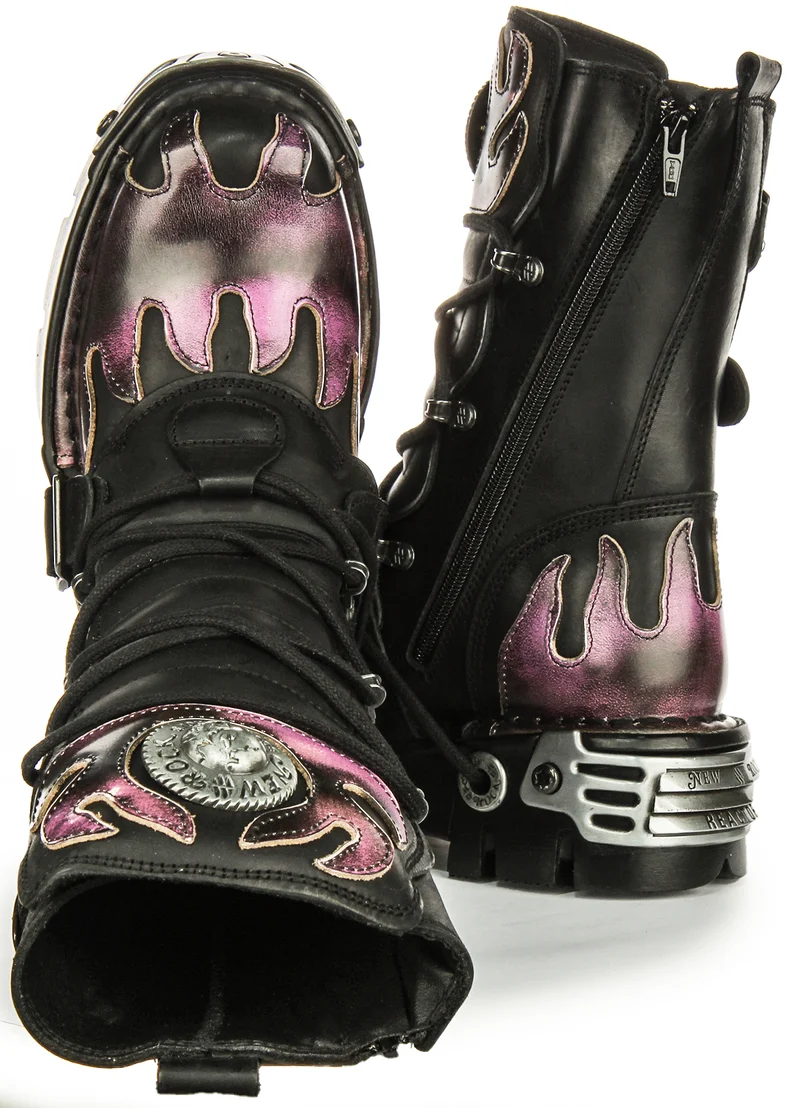 Newrock 591 Reactor In Black Purple Flame