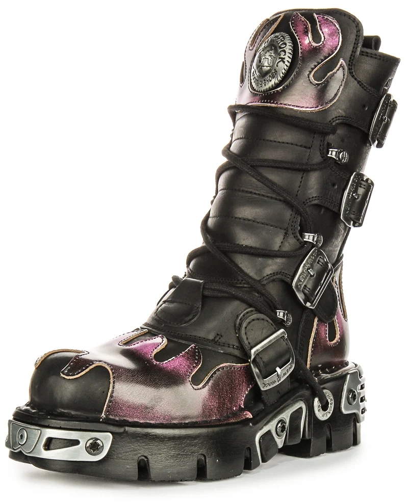 Newrock 591 Reactor In Black Purple Flame