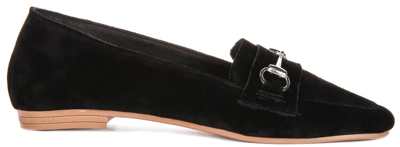 Justinreess England Romy Suede In Black Suede For Women