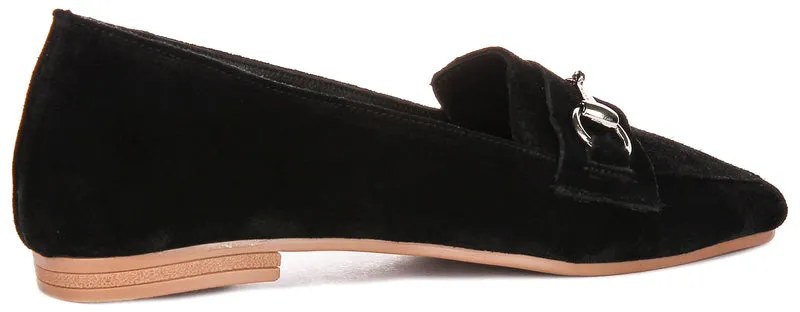 Justinreess England Romy Suede In Black Suede For Women