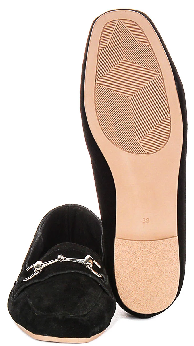 Justinreess England Romy Suede In Black Suede For Women