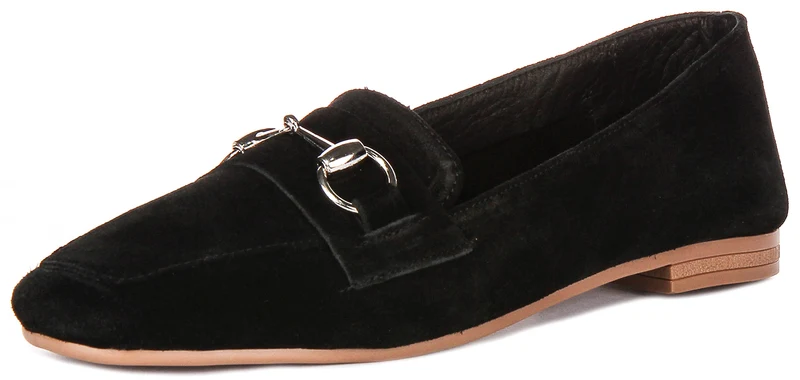 Justinreess England Romy Suede In Black Suede For Women