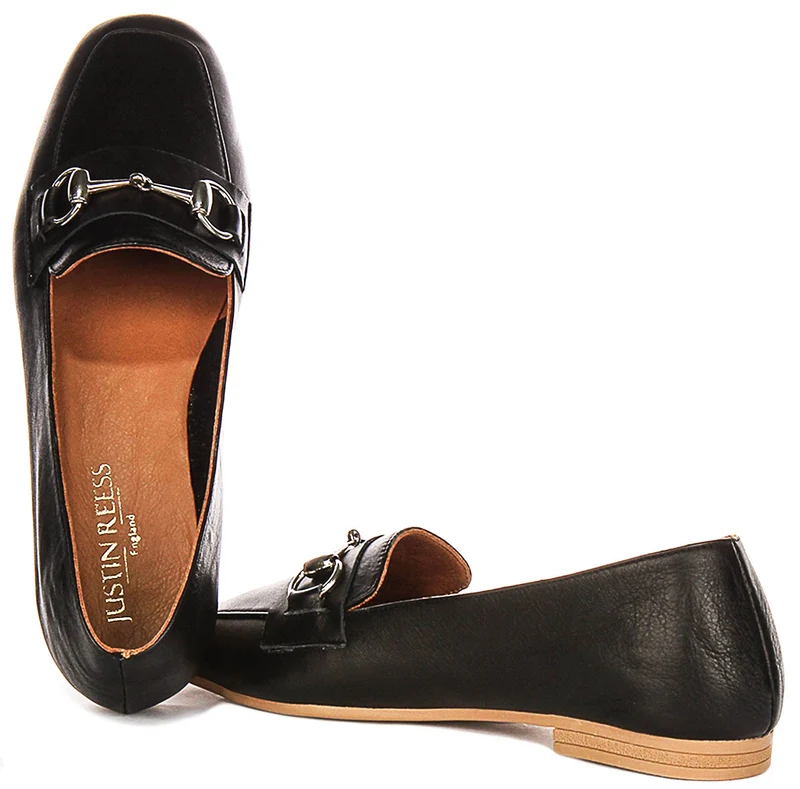 Justinreess England Romy Leather In Black For Women