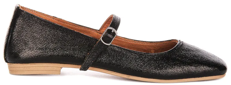 Justinreess England Dolly In Black Shiny For Women