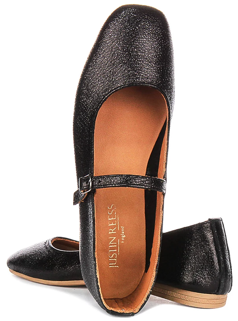 Justinreess England Dolly In Black Shiny For Women