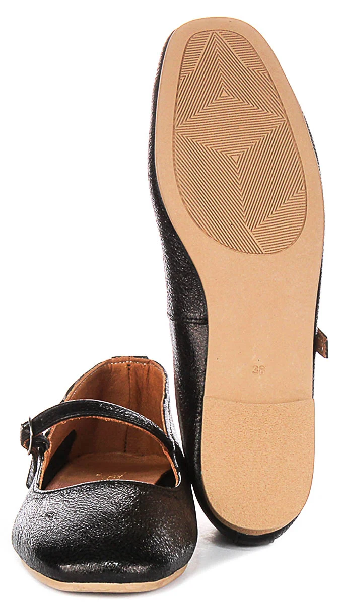 Justinreess England Dolly In Black Shiny For Women