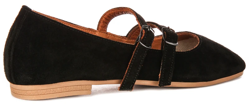 Justinreess England Dotty Suede In Black Suede For Women