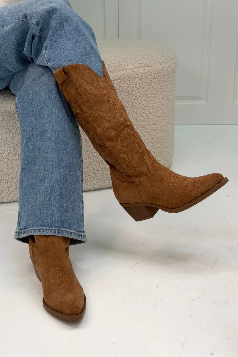 Bloom - Delphinium Boots - Camel