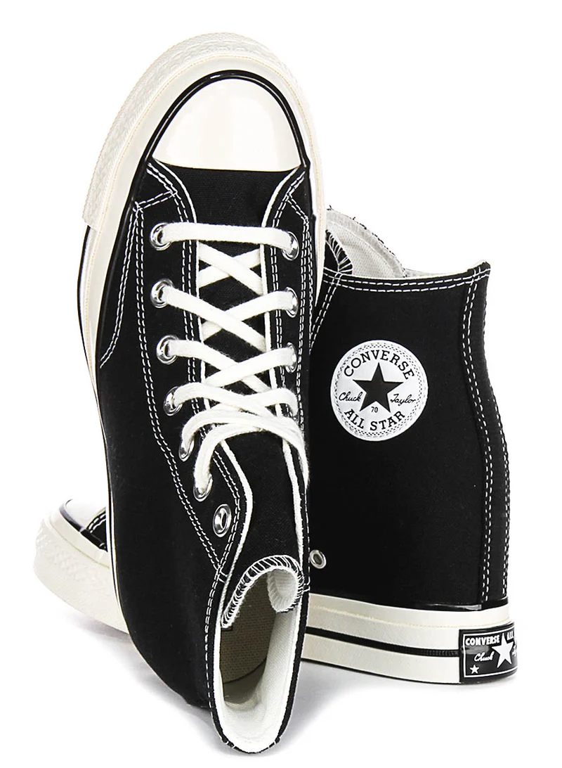 Converse Chuck 70s A12563C Wedge In Black White Platforms
