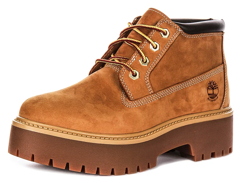Timberland Stone Street A5Rf9 Platform In Wheat For Women