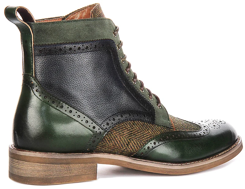 Justinreess England Teddy In Green For Men