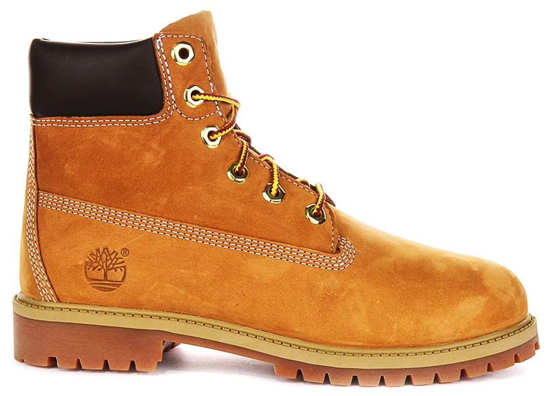 Timberland 12909 6inch Waterproof Boot In Wheat For Junior