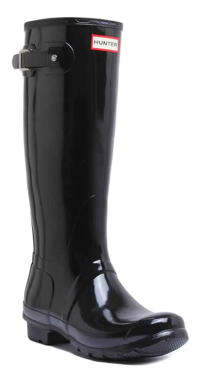 Hunter Women's Tall Gloss In Black