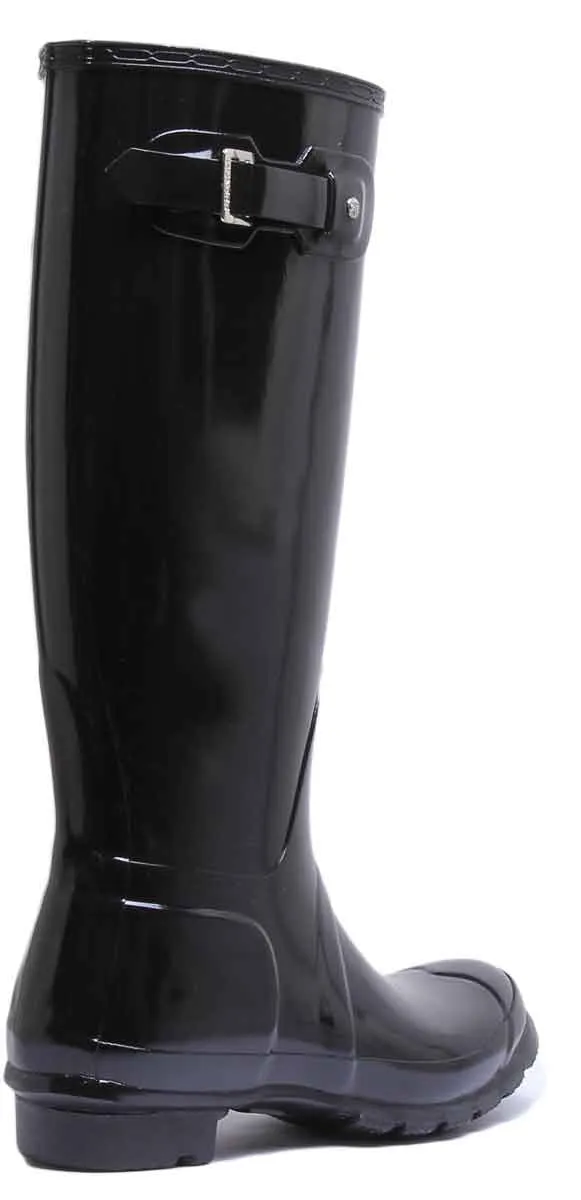 Hunter Women's Tall Gloss In Black