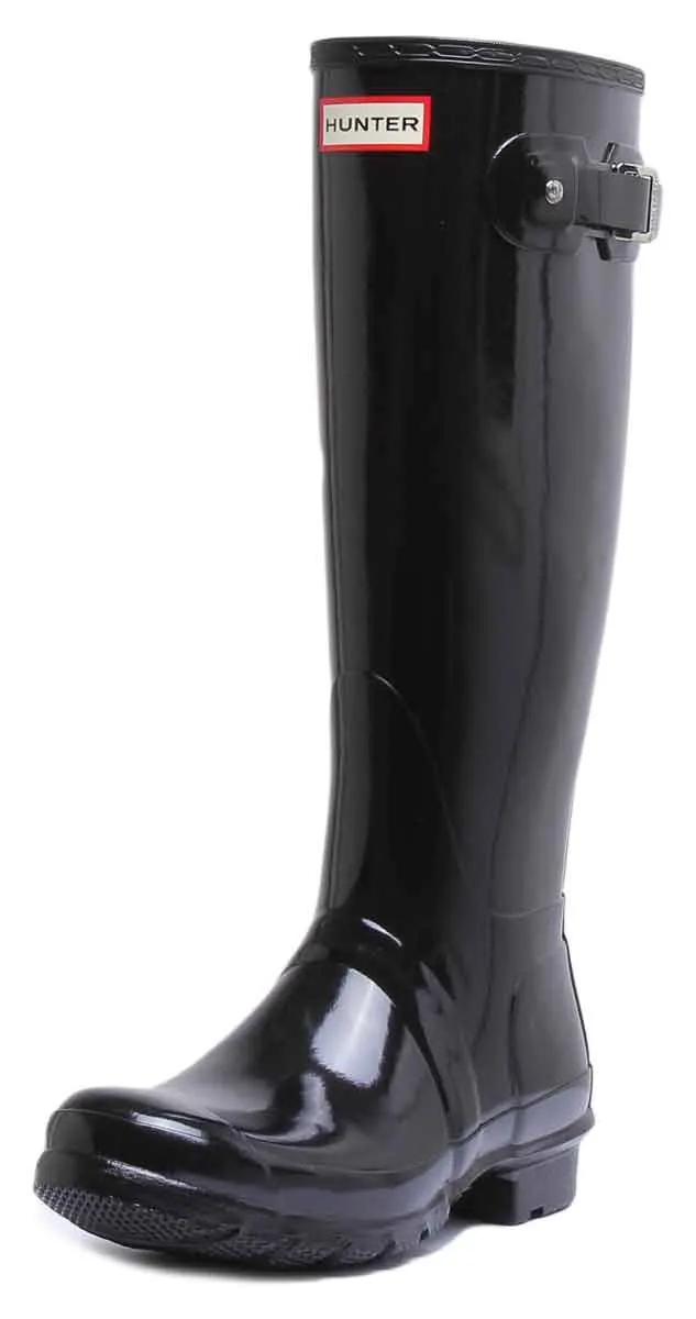 Hunter Women's Tall Gloss In Black
