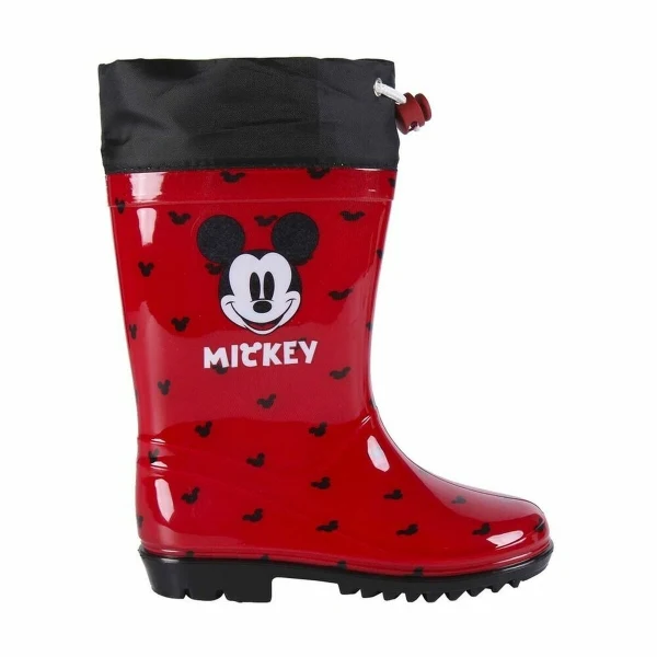Otroški dežni škornji za dekleta Mickey Mouse, rdeči