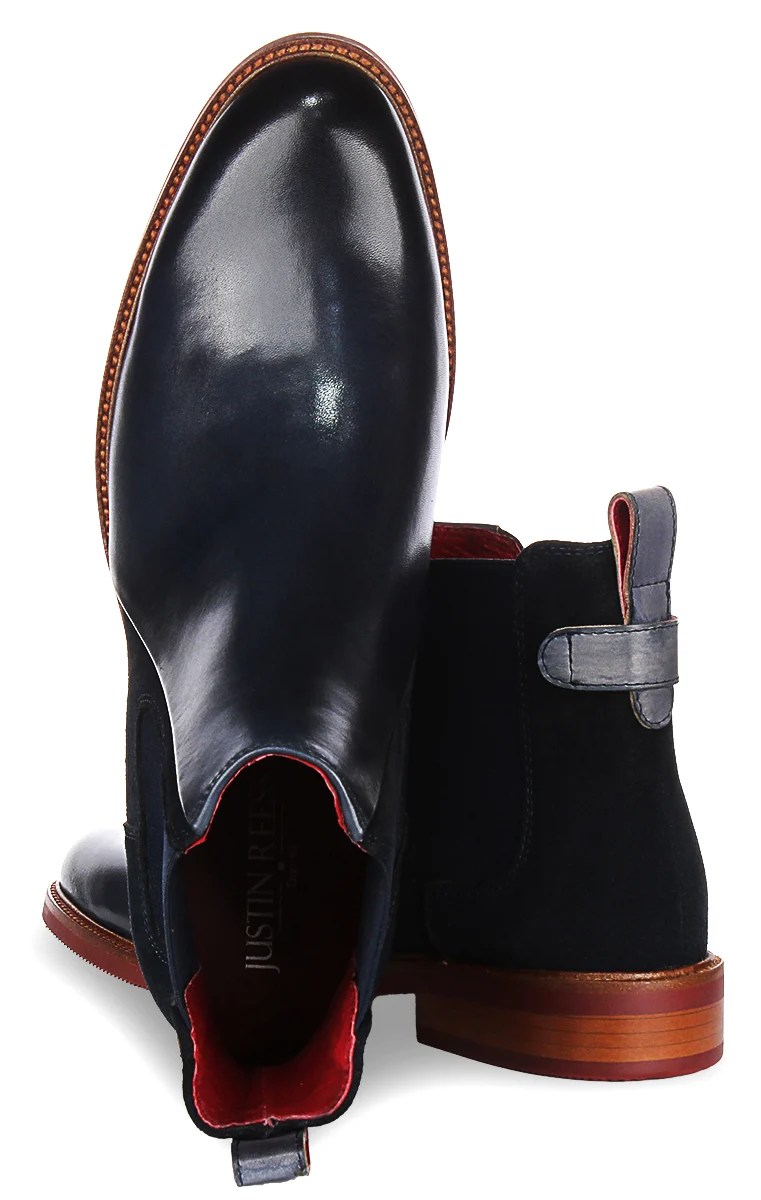 Justinreess England Luiz Faded Tab In Navy For Men