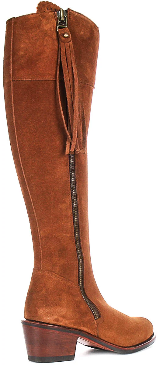 Justinreess England Valentina Heel In Tan Brown For Women