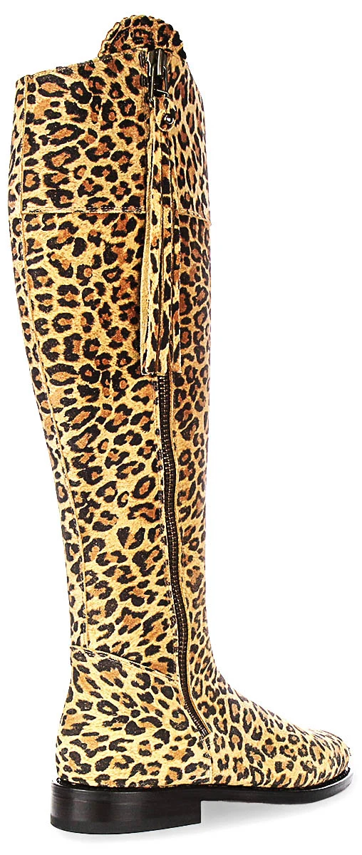 Justinreess England Valentina Regular Fit In Leopard For Women