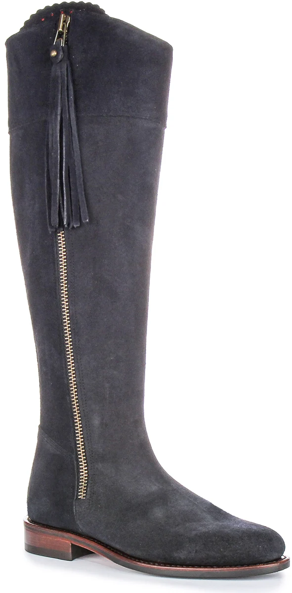 Justinreess England Valentina Slim Fit In Navy For Women