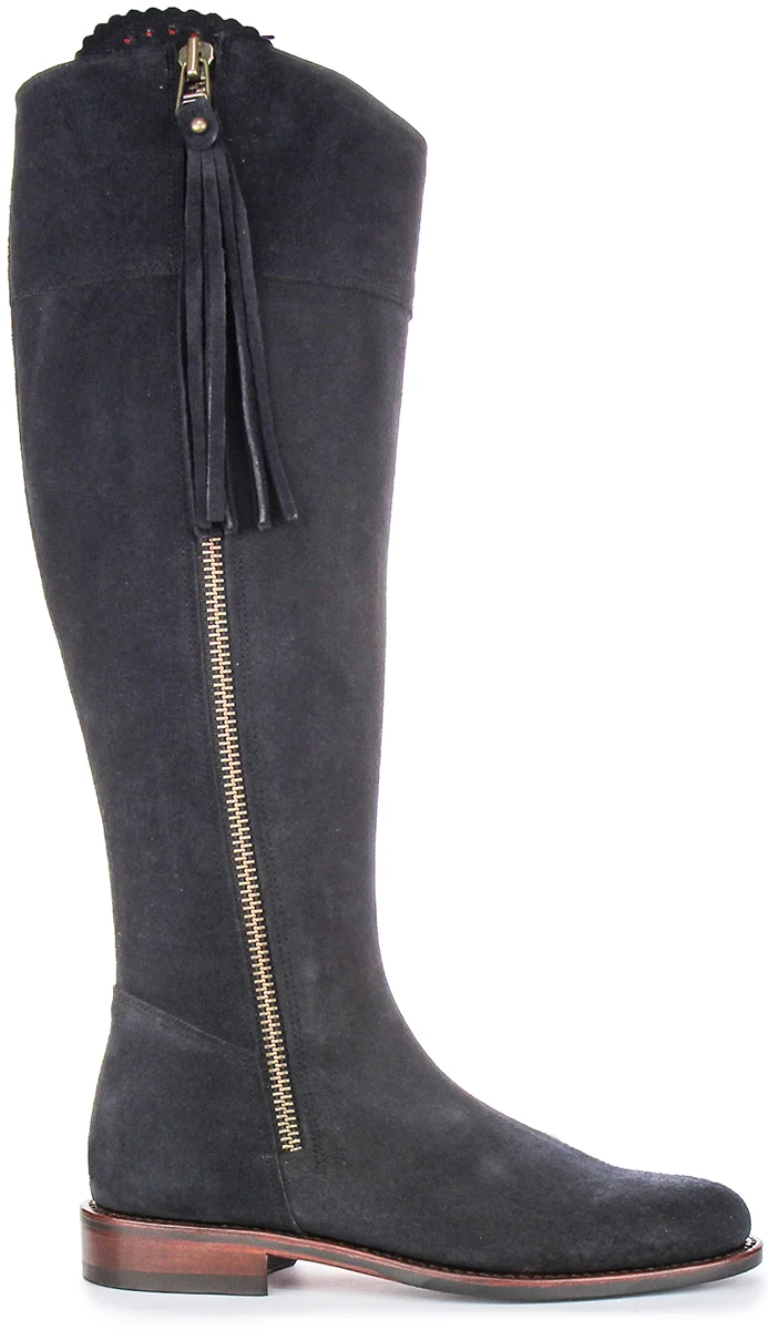 Justinreess England Valentina Slim Fit In Navy For Women