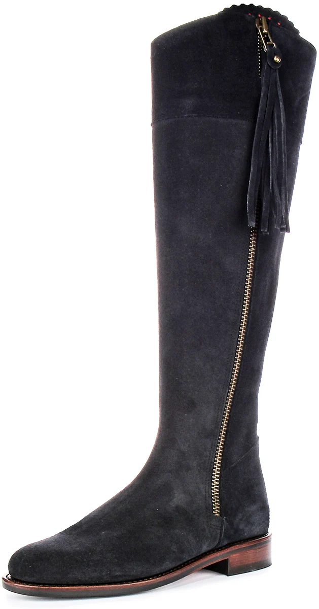 Justinreess England Valentina Slim Fit In Navy For Women