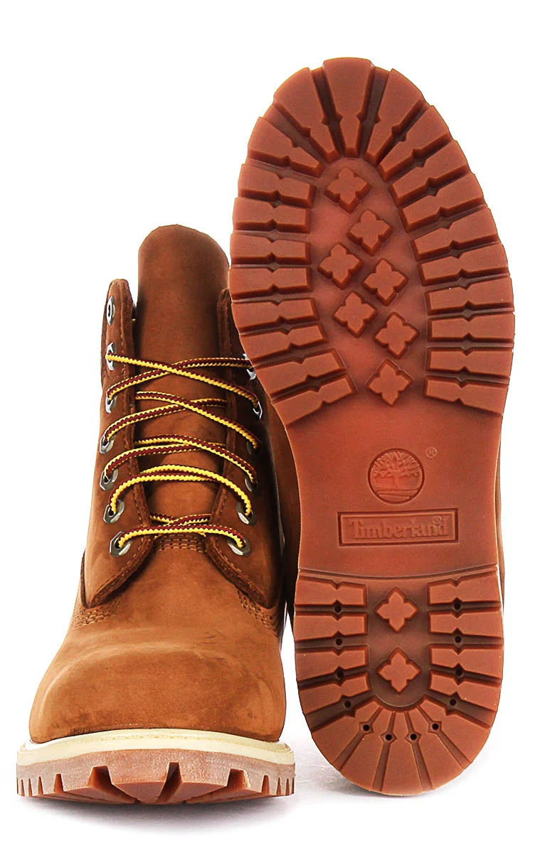 Timberland 72066 6 Inch Waterproof Boots In Rust For Men