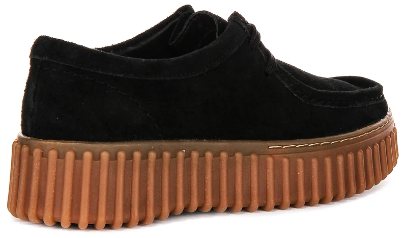 Clarks Torhill Bee In Black Suede For Women