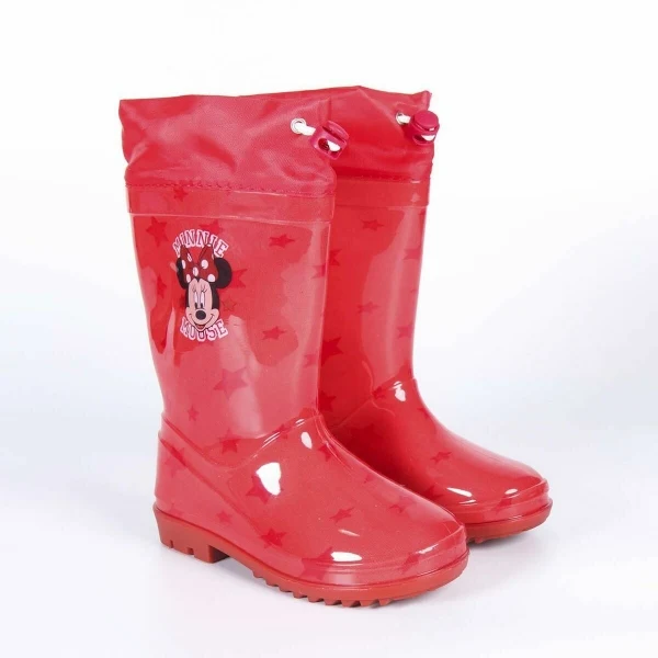 Otroški dežni škornji za deklice Minnie Mouse, rdeči, EU 22-31
