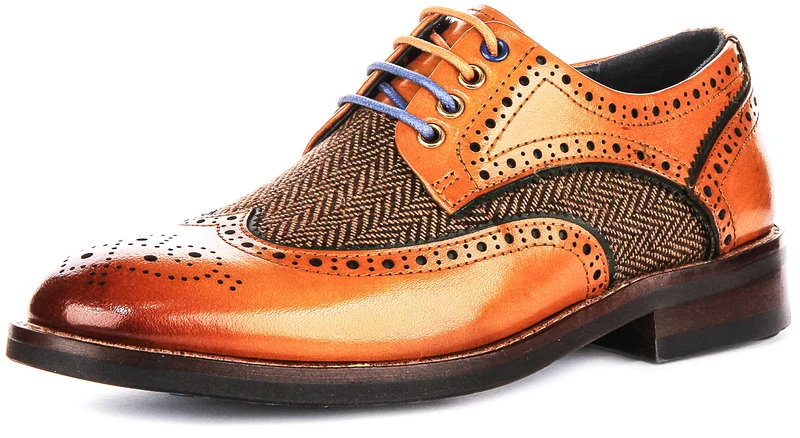 Justinreess England Simona In Brown Tweed Mix For Women