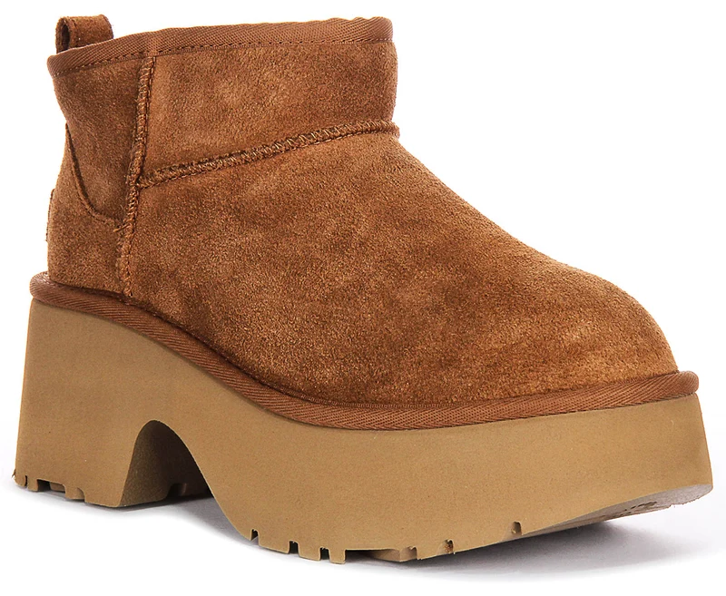 UGG Ultra Mini Heel In Chestnut For Women