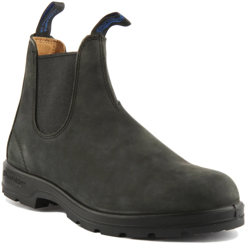 Blundstone 1478 In Rustic Black Chelsea Boots