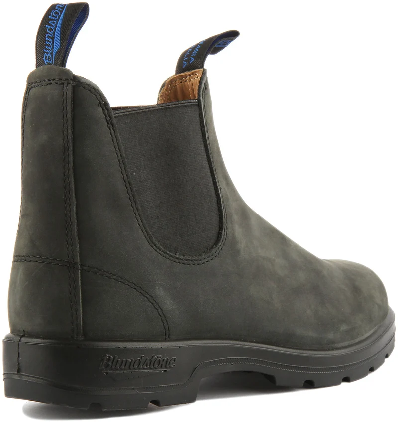 Blundstone 1478 In Rustic Black Chelsea Boots