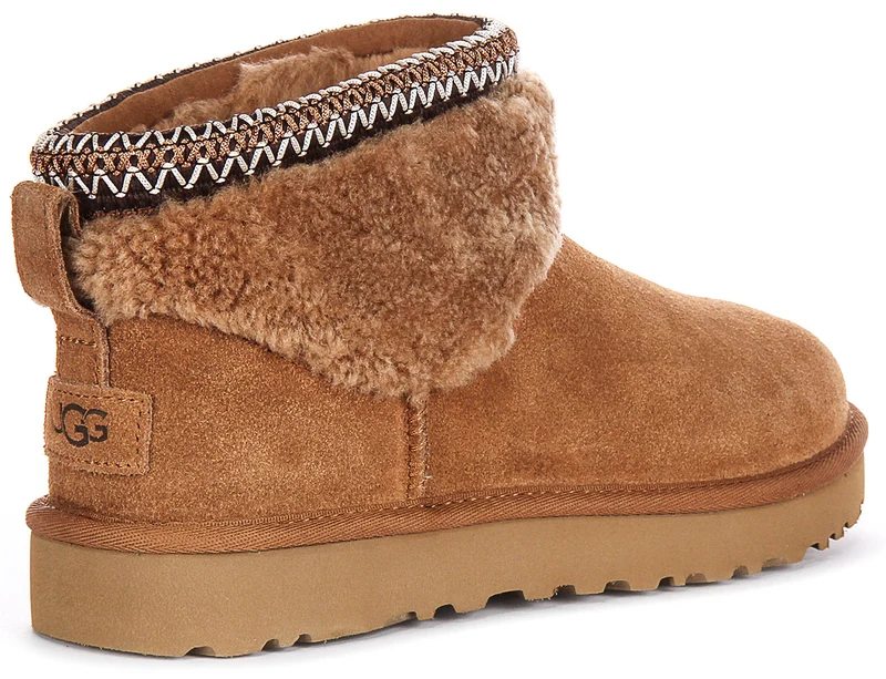 UGG Ultra Mini Curly In Chestnut For Women