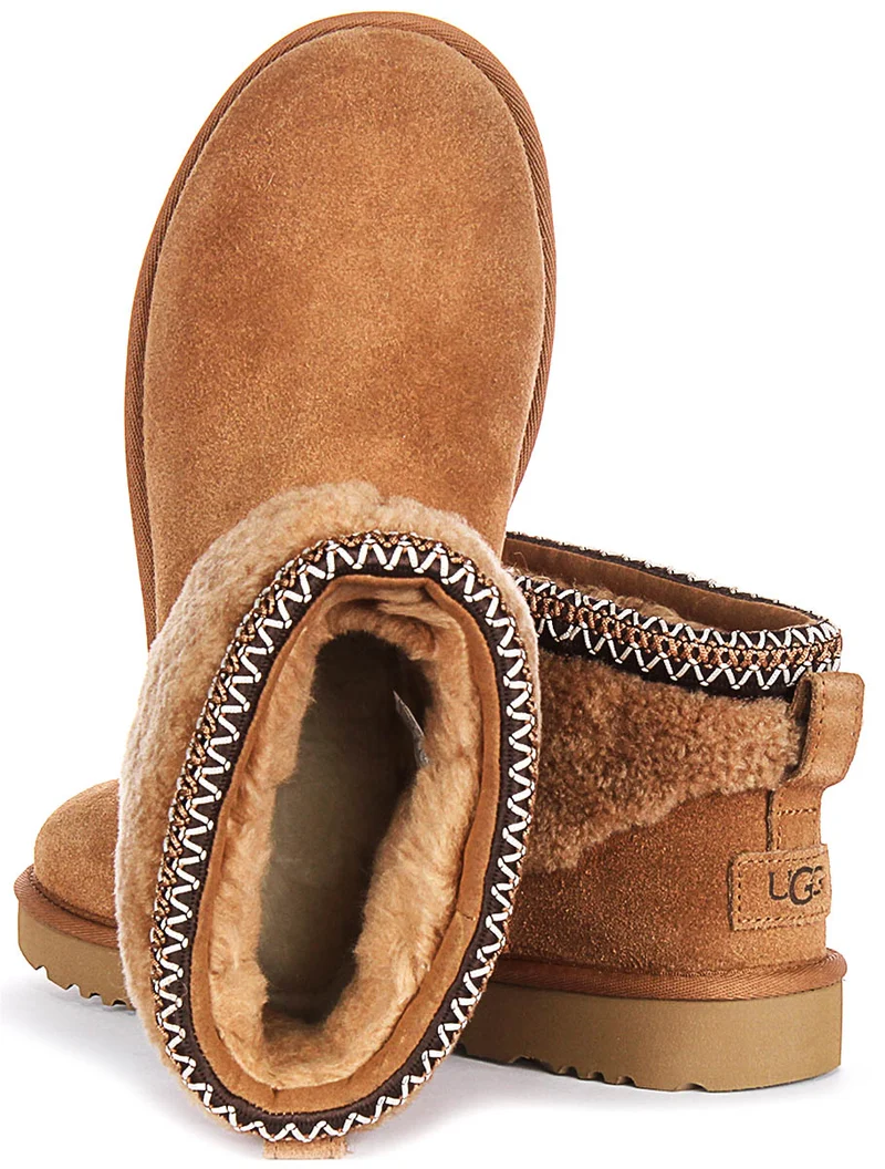 UGG Ultra Mini Curly In Chestnut For Women